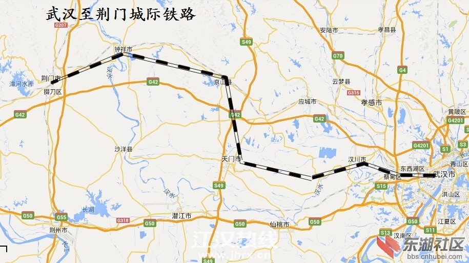 武汉——天门——荆门城际铁路