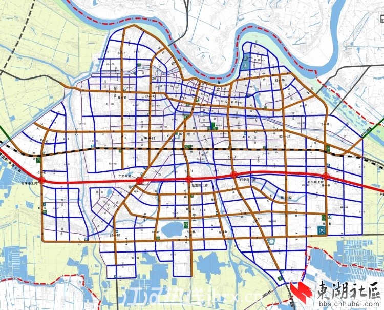 何李路上跨汉宜高速公路的刘口高架桥已于2007年通车      仙桃城区将