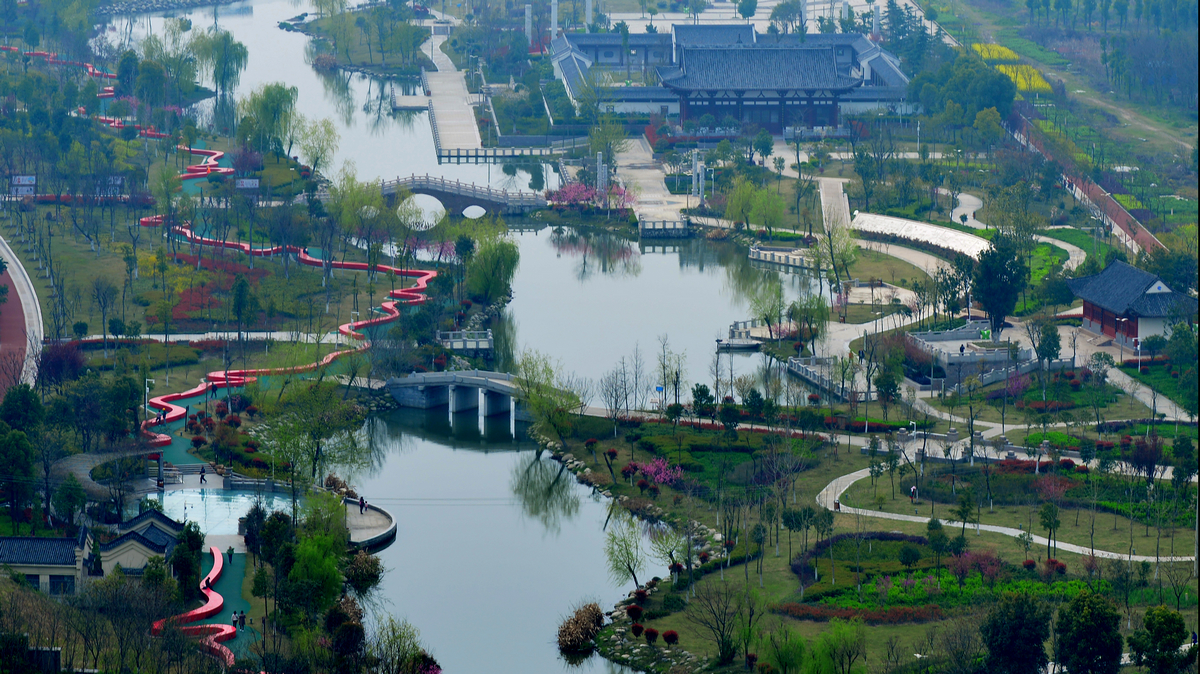 仙桃沔阳公园的景色图片