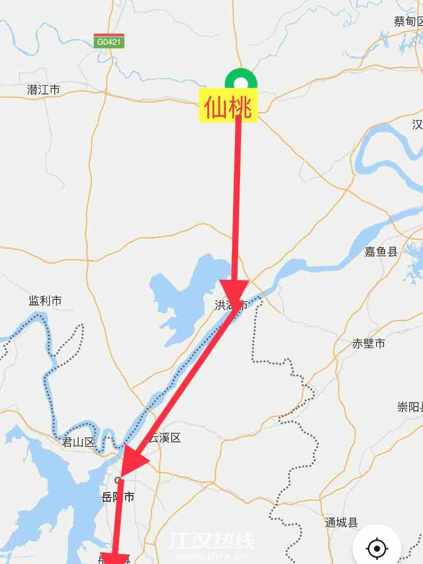 仙桃沔阳公园线路图图片