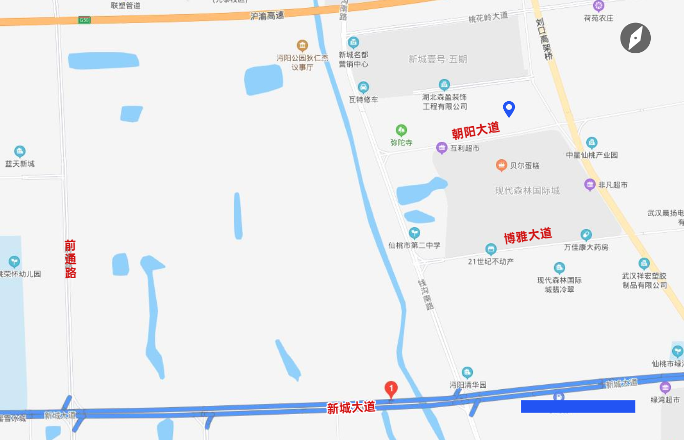 全国门店分布中国地图PPT图表页.png