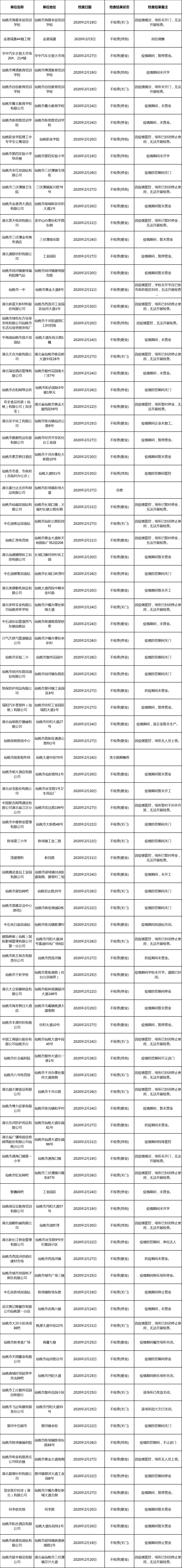 仙桃市消防救援大队2020年3月份“双随机、一公开”检查结果公告 ...